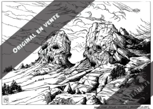 "Dead Kings Skulls Mountains", par Bruzefh