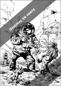 "Martian Canyon", illustration de Bruzefh