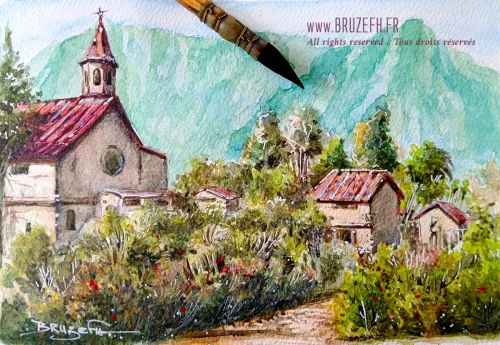 Peinture aquarelle de Bruzefh